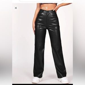 Shein Petite Small Pleather Pants